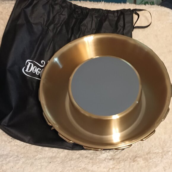 NWT~Snoop Doggie Doggs' Off The Chain Deluxe Gold SS Dog Bowl (5 Cups, 42 FL OZ) - Picture 5 of 13